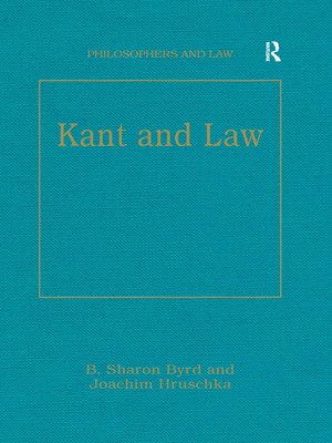 cover image of Kant and Law